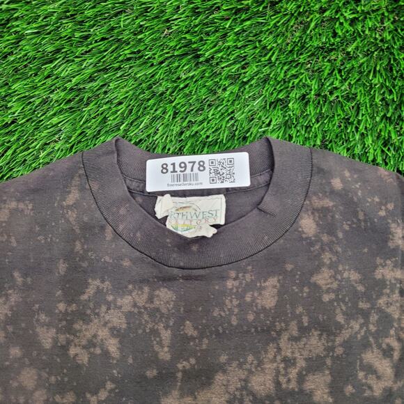 Vintage Northwest-Territory Shirt M/L 21x26 Bleach-Dyed USA - Picture 11 of 16